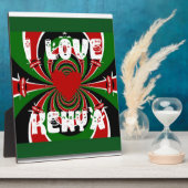 I Love Kenya Hakuna Matata Gives フォトプラーク (側面)