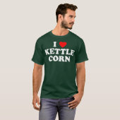 I Love Kettle Corn Heart  Popcorn Fair Food Luv Tシャツ (正面フル)