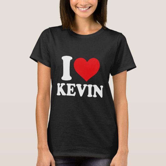 I Love Kevinハート名 Tシャツ (正面)