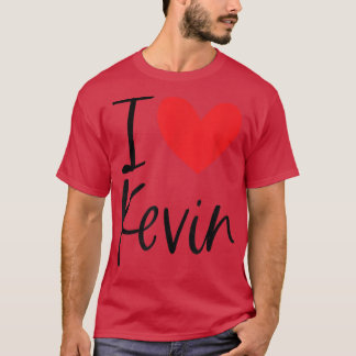 I Love Kevin NameハートパーソナライズされたメンズBFF F Tシャツ