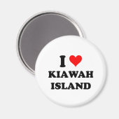 I Love Kiawah Island South Carolina マグネット (正面/裏面)