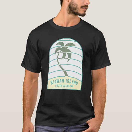 I Love Kiawah Island South Carolina Palm Tree Sc V Tシャツ (正面)