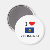 I Love Killington Vermont マグネット (正面/裏面)