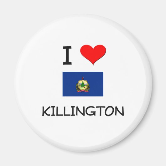 I Love Killington Vermont マグネット (正面)