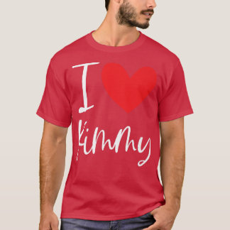 I Love Kimmy Name パーソナライズされた Girl Woman BFF Hear Tシャツ