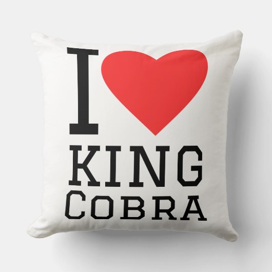 I love king cobra クッション (正面)