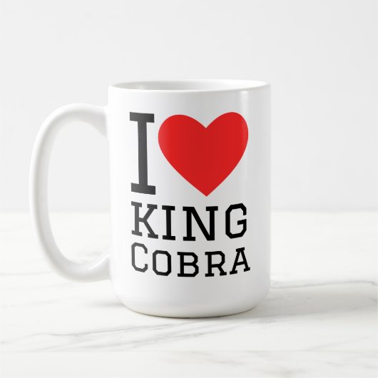 I love king cobra コーヒーマグカップ (左)