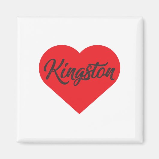 I Love Kingston – ジャマイカ マグネット (正面)