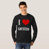 I love KIRSTEN valentine guy heart Anniversary 6 Tシャツ (正面フル)