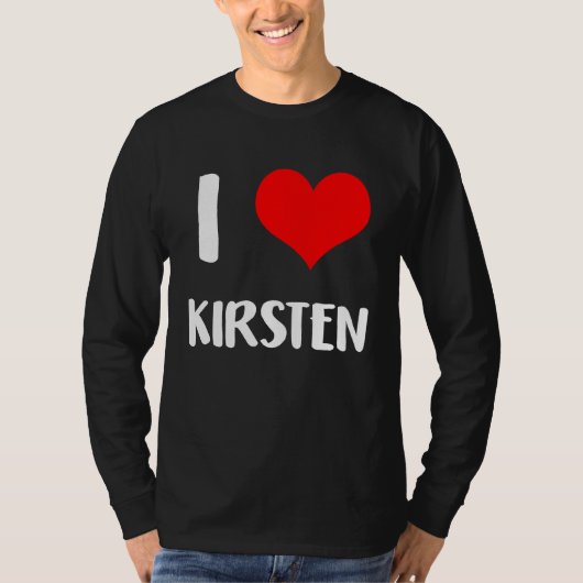 I love KIRSTEN valentine guy heart Anniversary 6 Tシャツ (正面)