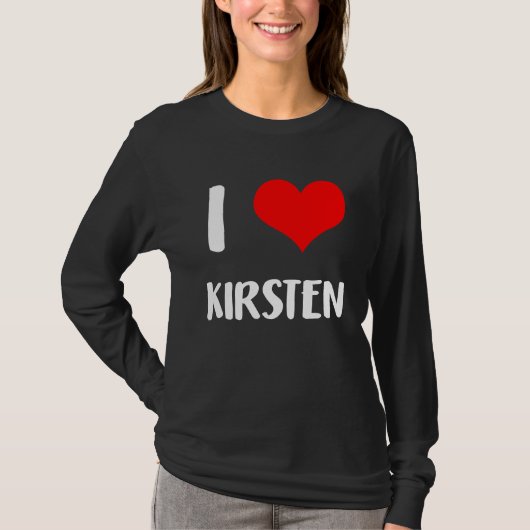 I love KIRSTEN valentine guy heart Anniversary 6 Tシャツ (正面)