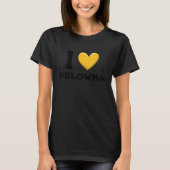 I Love Kitchener Canada Heart Flag Tシャツ (正面)