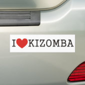 I love Kizomba バンパーステッカー (車上)