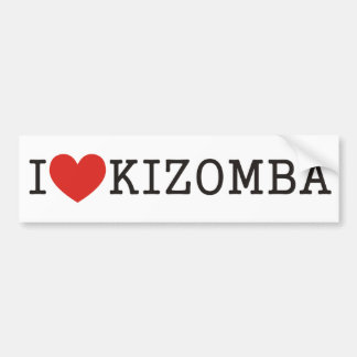 I love Kizomba バンパーステッカー