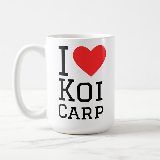 I love koi carp コーヒーマグカップ (左)