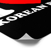 I Love Korean Bbq ポスター (角)