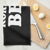 I Love Korean BBQ (고기구이) キッチンタオル (四つ折り)