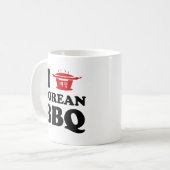I Love Korean BBQ (고기구이) コーヒーマグカップ (正面左)