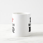 I Love Korean BBQ (고기구이) コーヒーマグカップ (中央)