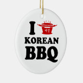 I Love Korean BBQ (고기구이) セラミックオーナメント (右)
