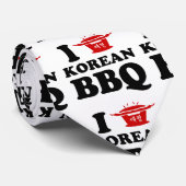 I Love Korean BBQ (고기구이) ネクタイ (ロール)