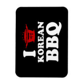 I Love Korean BBQ (고기구이) マグネット (縦)