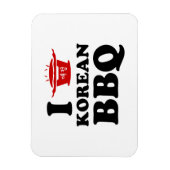 I Love Korean BBQ (고기구이) マグネット (縦)