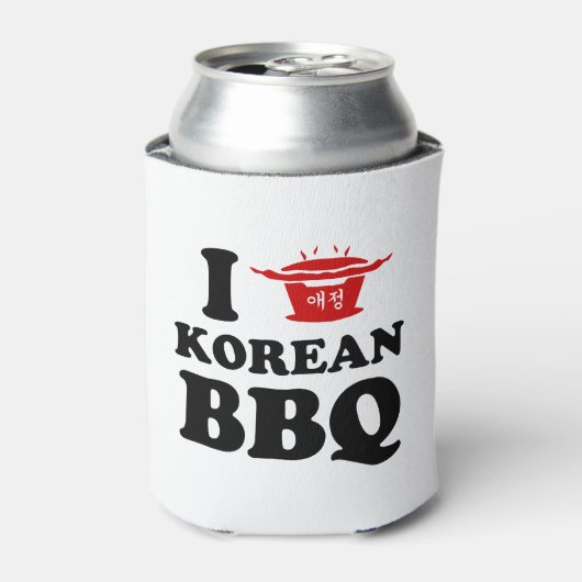 I Love Korean BBQ (고기구이) 缶クーラー (缶正面)