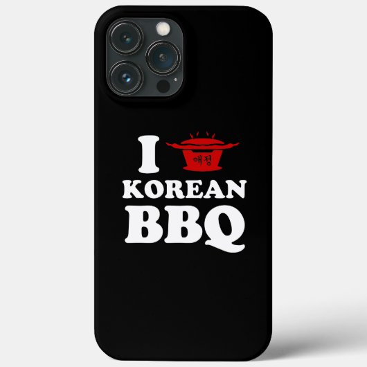 I Love Korean BBQ (고기구이) Case-Mate iPhoneケース (裏面)