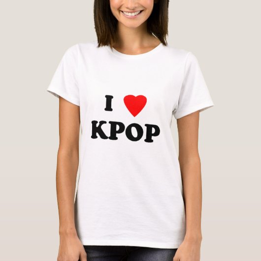 I Love KpopのTシャツ Tシャツ (正面)