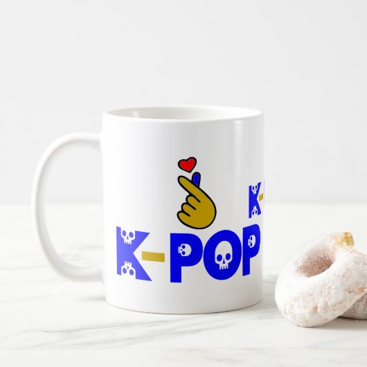 ♥I Love KPop Fabulous クラシックWhite コーヒーマグカップ (ドーナツ)