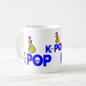 ♥I Love KPop Fabulous クラシックWhite コーヒーマグカップ (正面左)