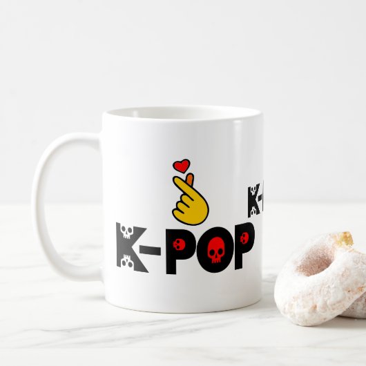 ♥I love KPop Fabulous Commuter& コーヒーマグカップ (ドーナツ)