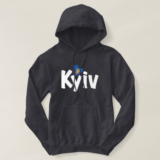 I Love Kyiv, Україна, Ukraine パーカ (デザイン正面)