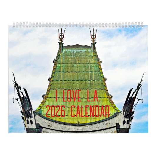 I LOVE L.A. 2026年 カレンダー (カバー)