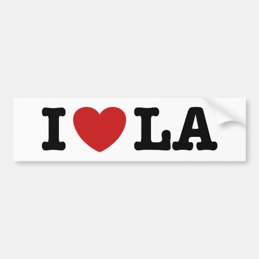 I Love LA バンパーステッカー (正面)
