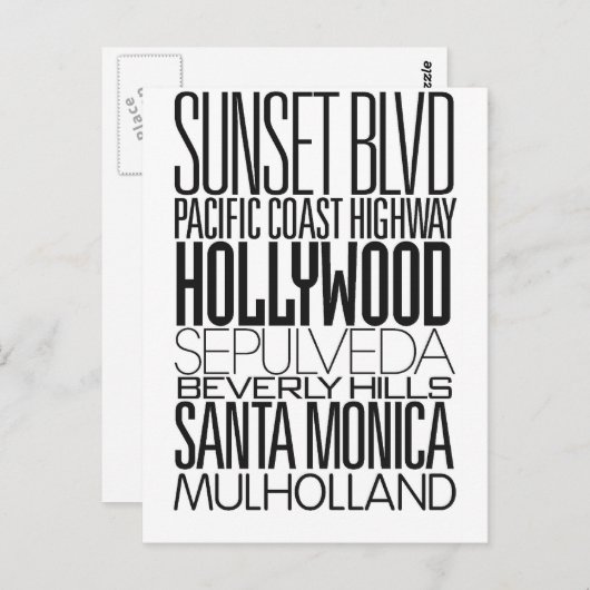 I Love LA ポストカード (正面/裏面)