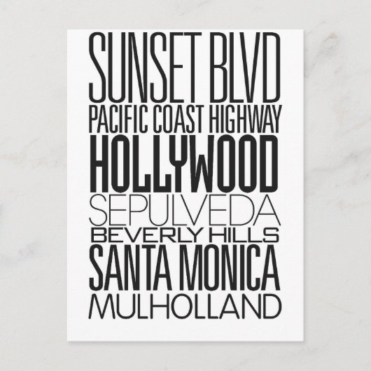 I Love LA ポストカード (正面)