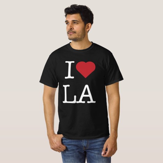 I love LA (Los Angeles) Tシャツ (正面フル)