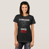 I love labrador since 1971 tシャツ (正面フル)