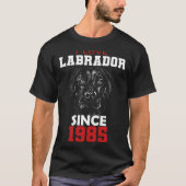 I love labrador since 1985 tシャツ (正面)