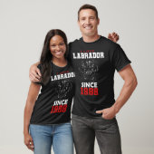 I love labrador since 1988 tシャツ (ユニセックス)