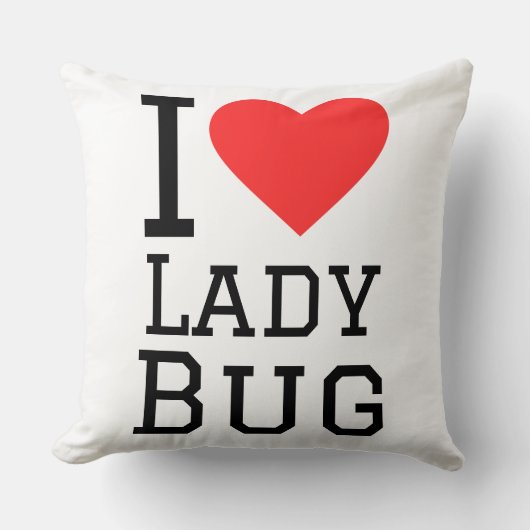 I love lady bug クッション (正面)