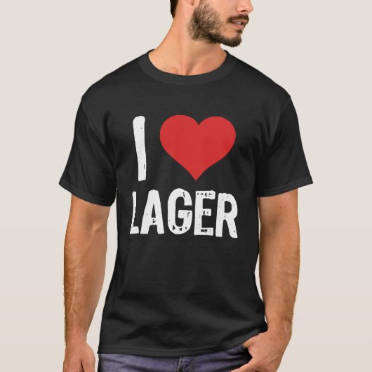 I Love Lager Tシャツ (正面)