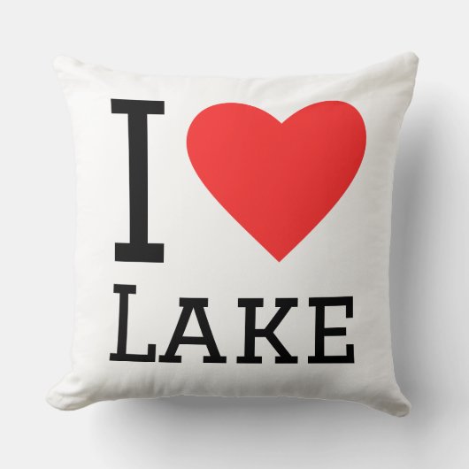 I love lake クッション (正面)