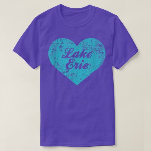 I Love Lake Erie, New York Camping Gift Tシャツ (デザイン正面)