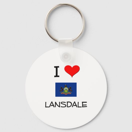 I Love Lansdaleペンシルバニア キーホルダー (正面)