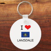 I Love Lansdaleペンシルバニア キーホルダー (正面)