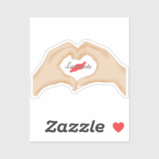 I love Lanzarote シール (シート)