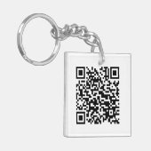 I Love Laos (Khoy Huk Lao)フラグQRコード |ラオギーク キーホルダー (正面左)